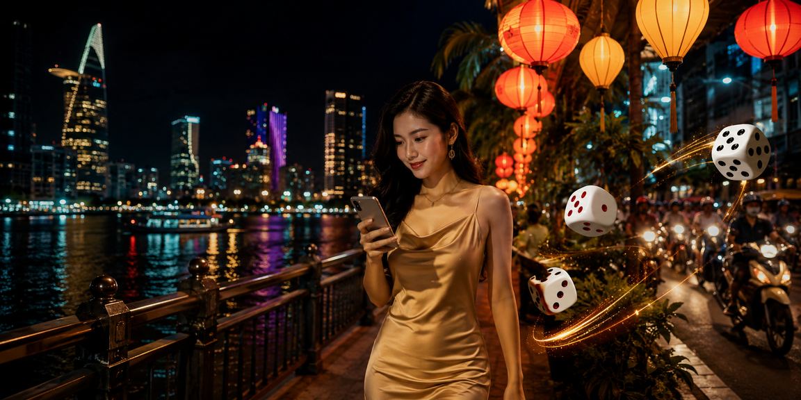 Chơi tài xỉu sôi động tại chợ đêm Hồ Chí Minh với màn hình đặt cược
