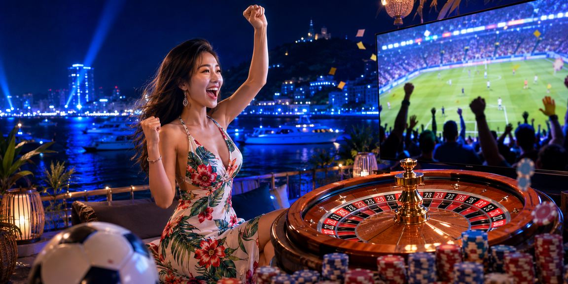 Bàn roulette VIP bên bờ biển Vũng Tàu với không khí casino cao cấp